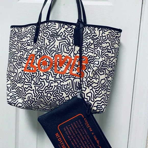 トートバッグ Coach X Keith Haring Tote 28653 Coach X Keith Haring Tote 28653 (Coach/トートバッグ